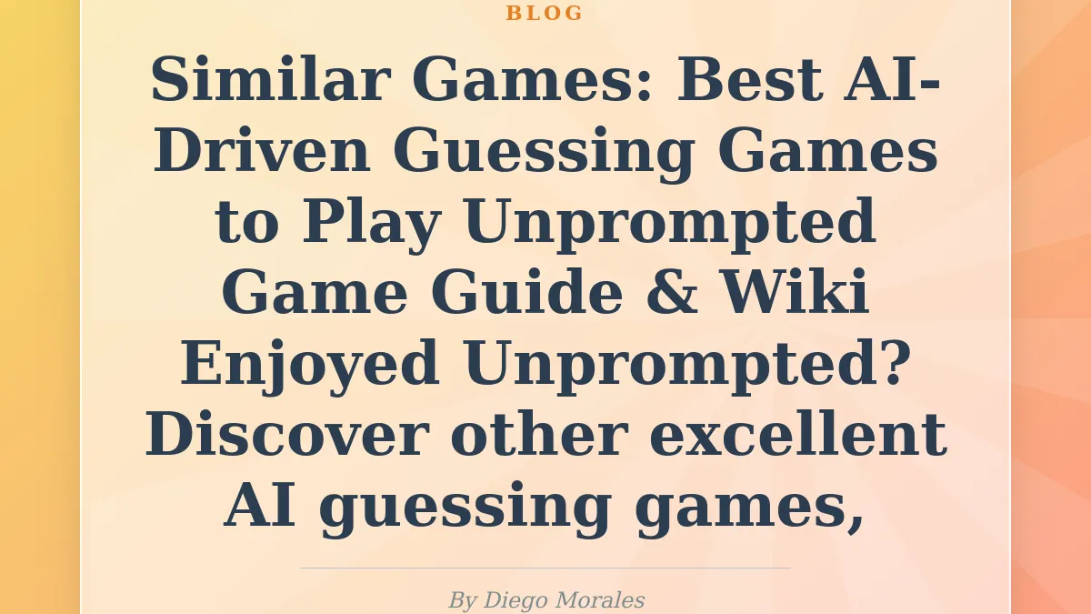 Similar Games: Best AI-Driven Guessing Games to Play