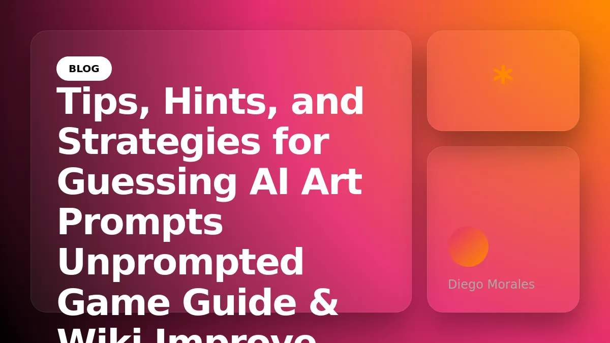 Tips, Hints, and Strategies for Guessing AI Art Prompts